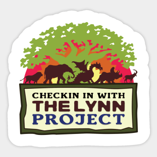 Checkin in with The Lynn Project Sticker